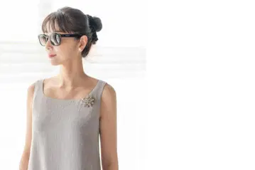 미사용 FOXEY 폭시 DAISY LIN 파워스톤 브로치 & 목걸이