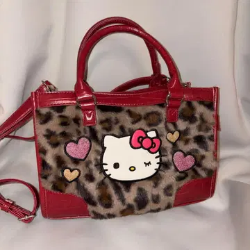 헬로키티 레오파드 무늬 백