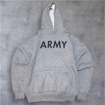 ARMY 로고 풀오버 후드티 밀리터리