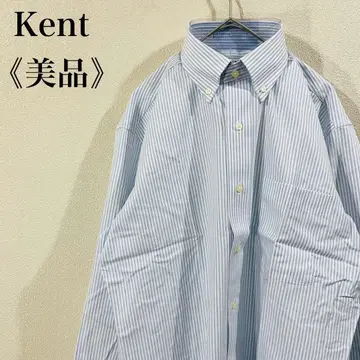 새상품급 Kent 형태 안정 컬러 키퍼 부착 버튼 다운 셔츠 일본제