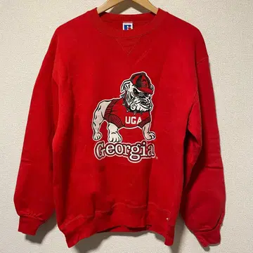 RUSSELL ATHLETIC Georgia 레드 맨투맨