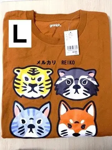 시착만 한 상품 그라니프 오썸보이스애니멀즈 긴팔 T셔츠 L 오썸타이거