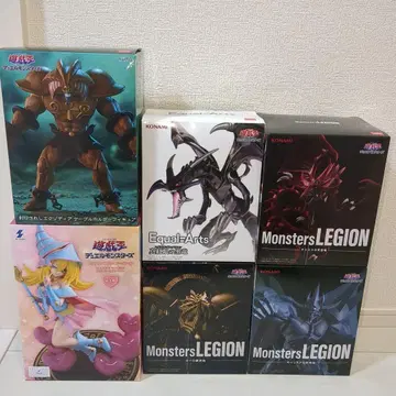 유희왕 피규어 삼환신 레드아이즈 브레이브 마법사 걸 6체