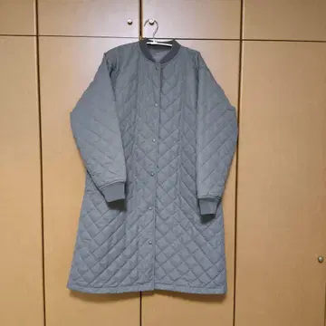 무인양품 카키 퀼팅 코트