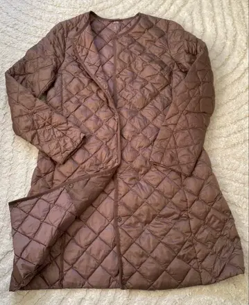 UNIQLO 유니클로 브라운K 울트라 라이트 다운 코트 브라운 L