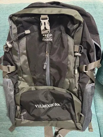 새상품 Vulmoon 럭색 블랙 방수 방오 경량 대용량 50l