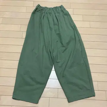 harmonie 그린 와이드 팬츠