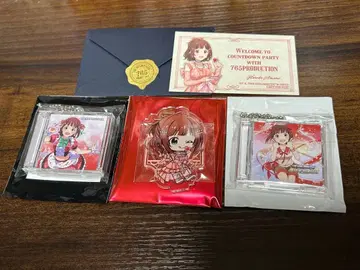 아이돌 마스터 아마미 하루카 키링 미니 아크릴 스탠드 초대장 카드