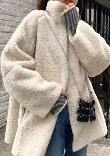 caopanic typy 페이크 무스탕 리버서블 보아 아우터