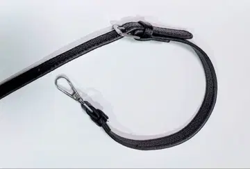 PU 가죽 숄더백 스트랩 블랙