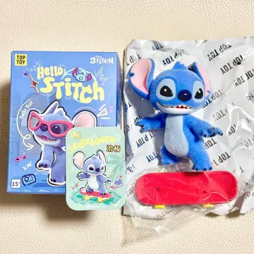 TOPTOY Hello Stitch 스티치 스케이트보드 피규어