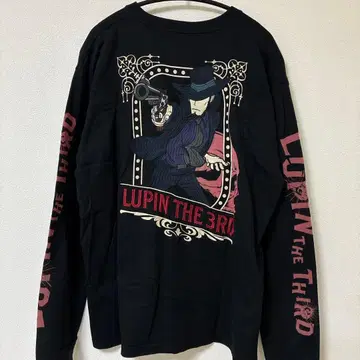 루팡 3세 지겐 다이스케 긴팔 티셔츠 롱티 자수