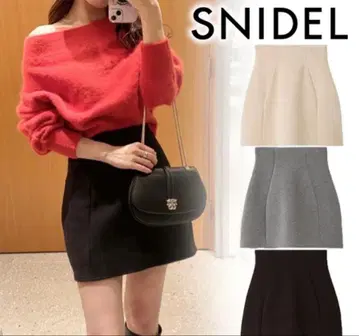 SNIDEL 스나이델 구축 스카숏 팬츠 블랙