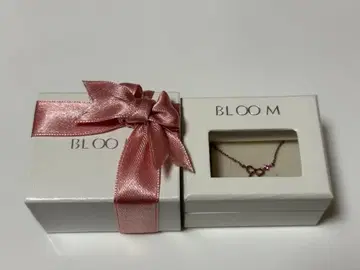 BLOOM K10 핑크 골드 목걸이 리본 모티브