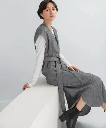 URBAN RESEARCH ROSSO 허리 마크 오버롤 스커트