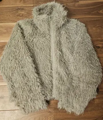 지나시스 mix 컬러 퍼 블루종 보아 자켓