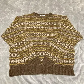 FREAK'S STORE 프릭스스토어 올 패턴 크루넥 니트