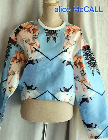 미사용 레벨 Alice McCall 초절정 팝한 상의