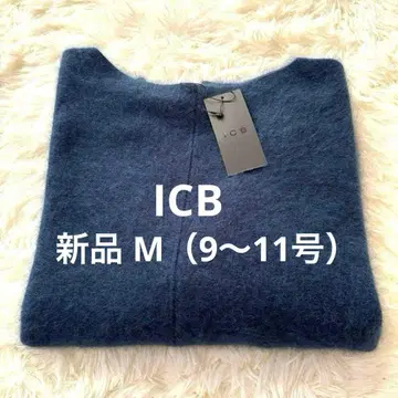 새상품 ICB 니트 블루 계열 모헤어풍 포근포근 M사이즈 오버핏