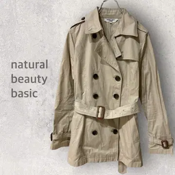 [내추럴 뷰티 베이직] 트렌치코트 M 스프링 코트 벨트