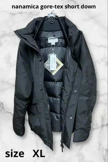 [ 매우 따뜻한 나나미카 ] 쇼트 다운 재킷 블랙 XL