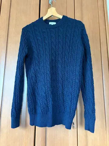 BEAUTY&YOUTH 유나이티드 애로우즈 네이비 케이블 니트 S