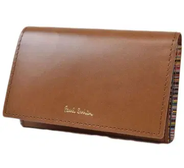 폴스미스 카멜 브라운 가죽 명함지갑