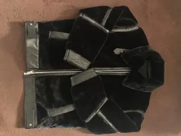 SOMEDIFF 블랙 M 사이즈 무스탕 자켓