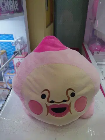 코비토즈칸 핑크색 웃는 얼굴 봉제 인형