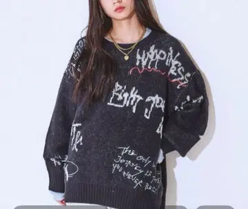 5G Doodle 로고 풀오버 지나시스 미사용 새상품 이번 시즌 신상