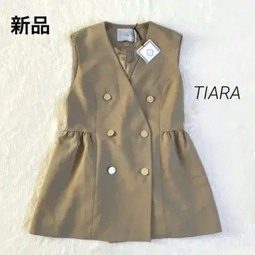 새상품 샘플 티아라 페플럼 베스트 골드 버튼