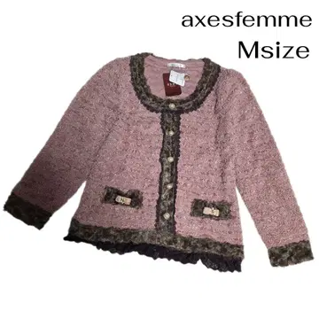 택 포함 미사용 새상품 axes femme 복슬복슬 부들부들 엑시즈팜