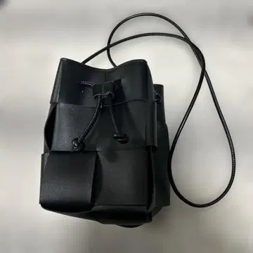 블랙 복조리형 미니 숄더백