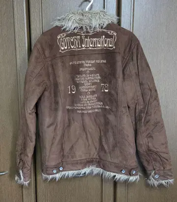 GOTCHA 브라운 인조 모피 스웨이드 자켓 L 사이즈