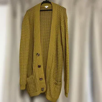 폴 스미스 머스타드 롱 가디건 L