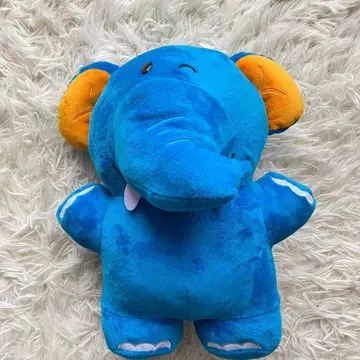 타베코 동물 파란 코끼리 봉제 인형 MOVIE 비스킷 변신 동물