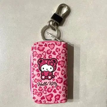 헬로키티 레오파드 무늬 키링 케이스 아베일