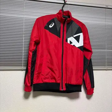 아식스 윈드 브레이커 A77 안감 트리코트 브레이커 자켓 새상품급