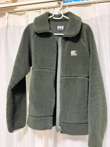 헬리 한센 카키 보아 자켓