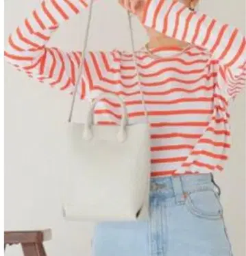 심플 화이트 숄더백