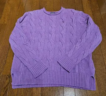 니트 폴로 랄프로렌 케이블