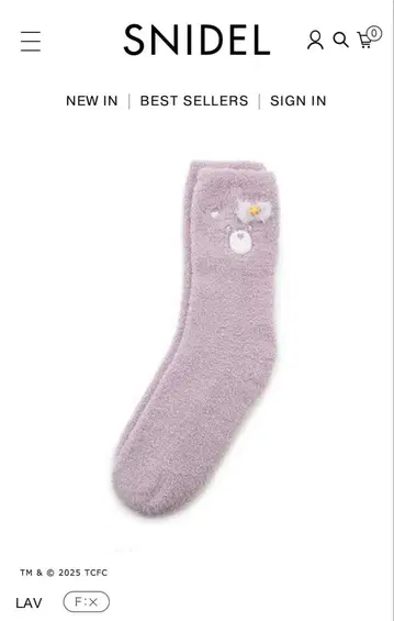 SNIDEL HOME [ Care Bears(TM) ] 니트 삭스