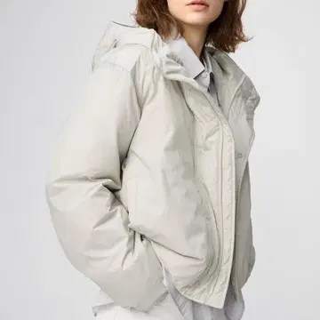 USED 유니클로 퍼프 테크 후드티