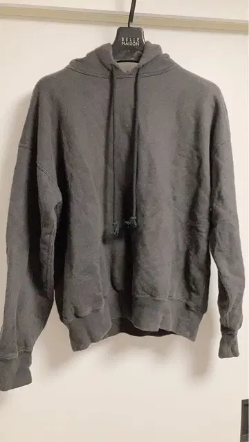 AURALEE 다크 그레이 후드 부착 후드티 오라리