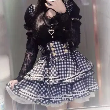 지뢰계 블라우스 x 스커트 셋업