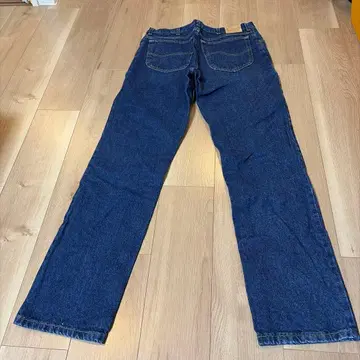 미국제 아마도 32x34 Lee 스트레이트 데님 다크 블루