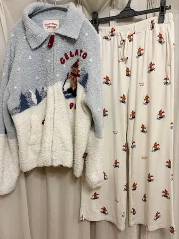 젤라또피케 스키 베어 후드티 롱 팬츠