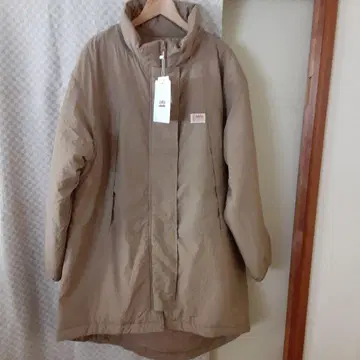 [ 새상품 ] JaVa 자바 콜라보 베이지 스탠드넥 밀리터리 코트