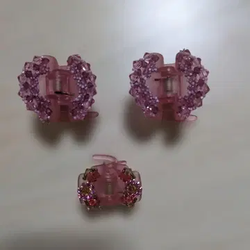 Complex Biz 비쥬 부착 헤어 클립 3개 세트