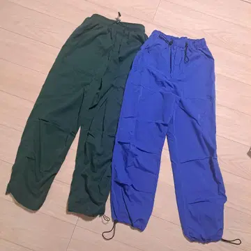 WORKS. 워크 팬츠 M 사이즈 짙은 녹색과 파랑